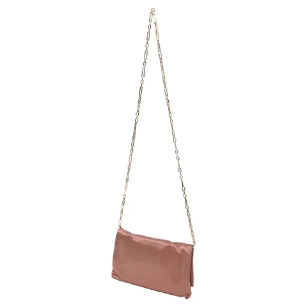 Jimmy Choo Pre-owned Fabric clutches Pink Dames
