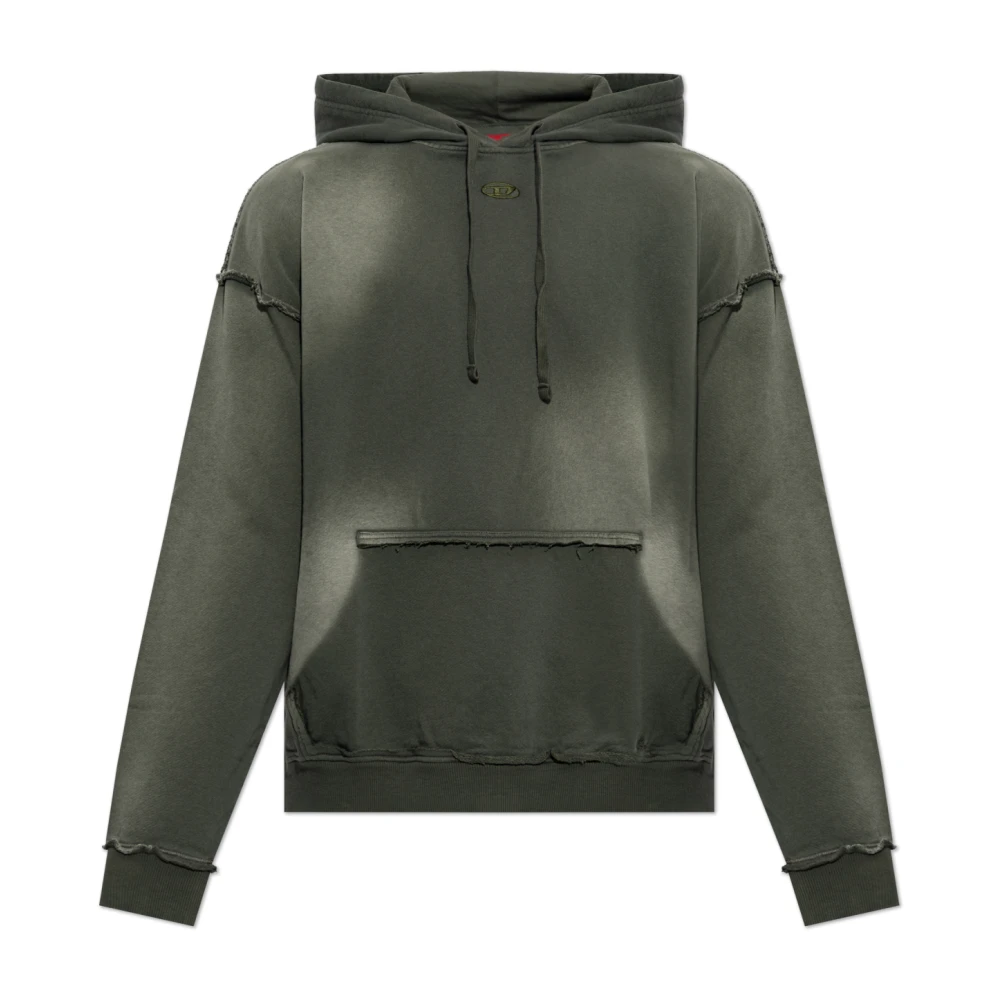 Diesel Uomo Verde Felpe, L, New,