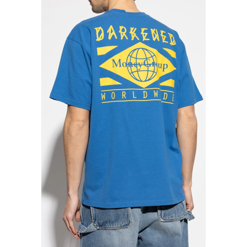 44 Label Group Katoenen T-shirt Blue Heren