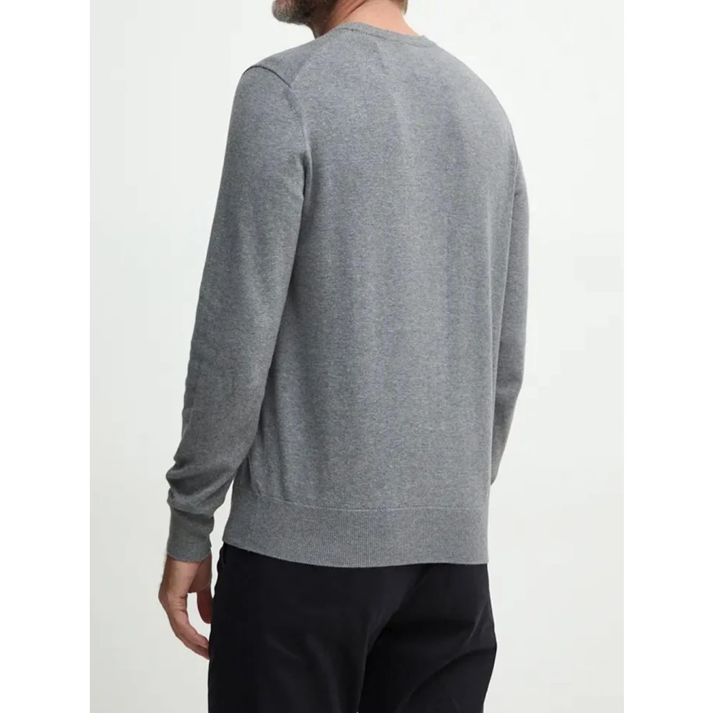 Hugo Boss Elegante Kasjmiertrui voor Mannen Gray Heren