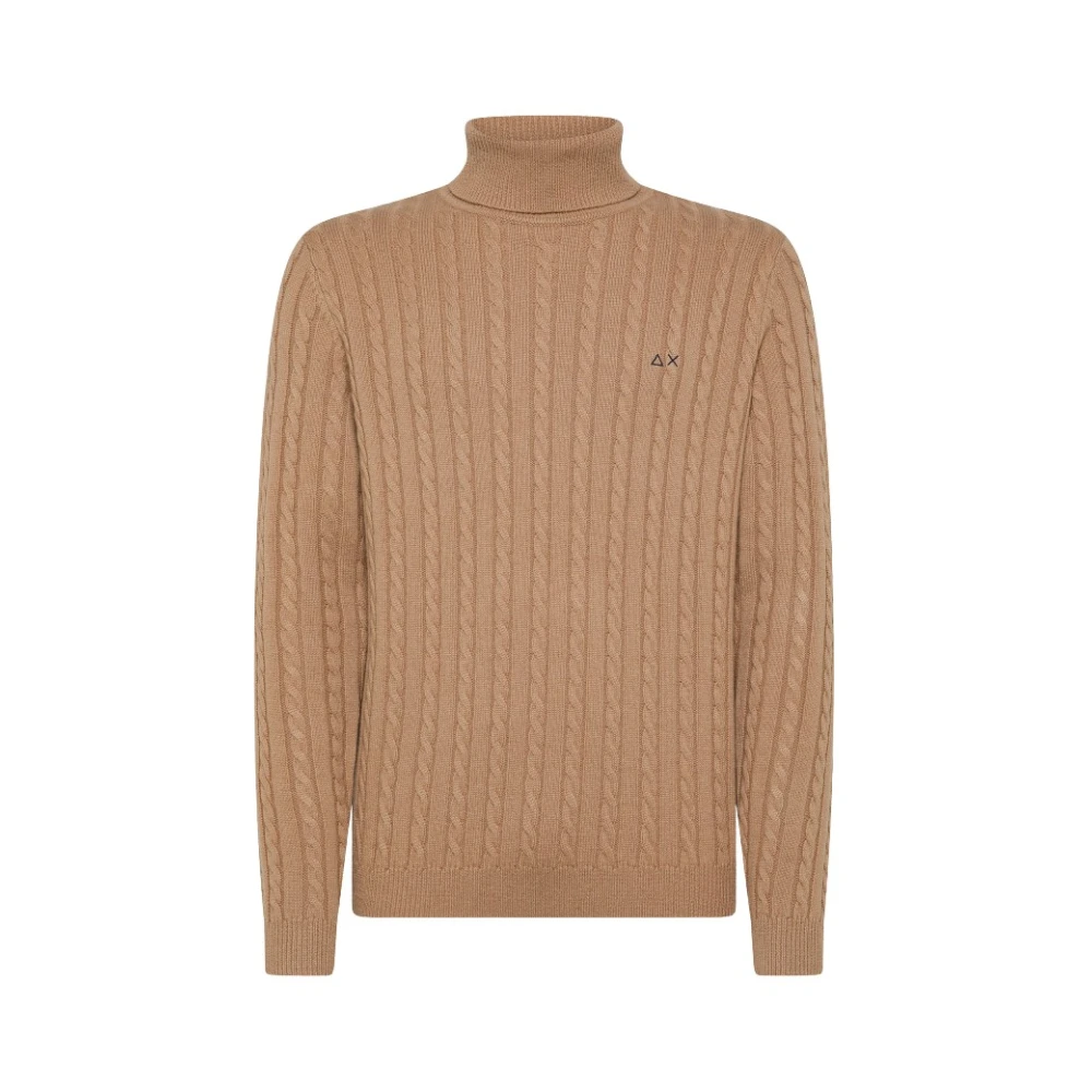 Sun68 Stijlvolle Gebreide Trui Beige Heren