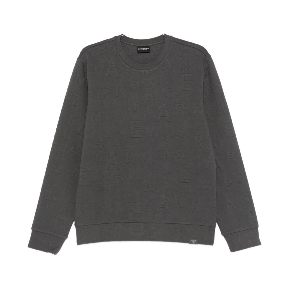 トップス EMPORIO ARMANI knit black made in Italy Emporio Armani Textured Knit Short-Sleeve Sweater | Saks