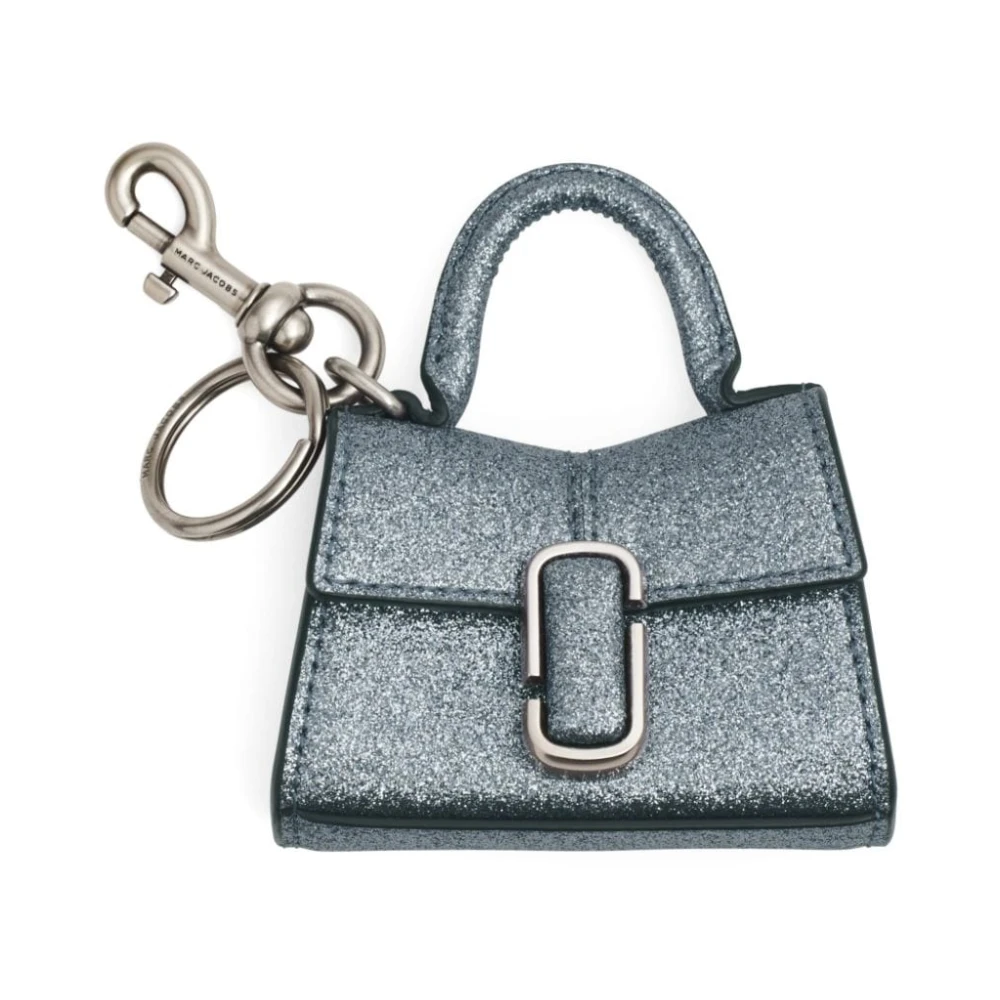 Marc Jacobs Metallic Blauw Leren Glittertas Gray Dames
