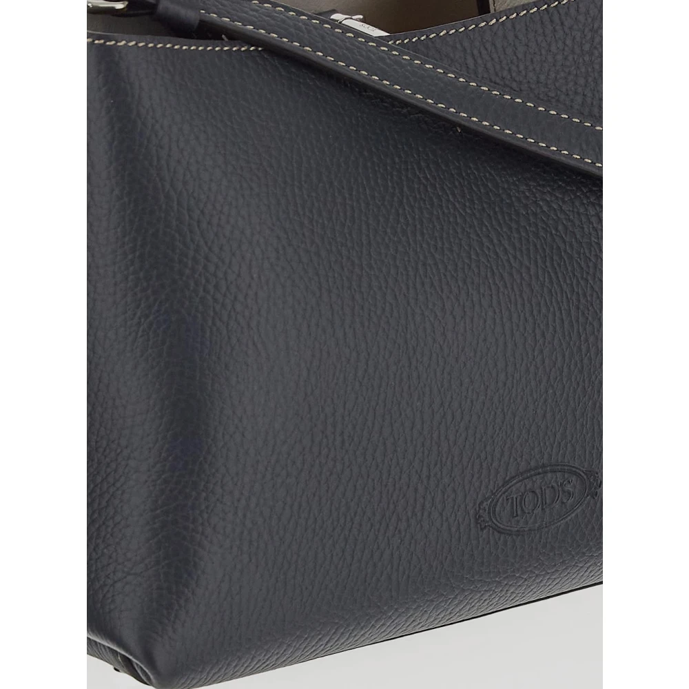 TOD'S Leren Micro Tas Black Dames
