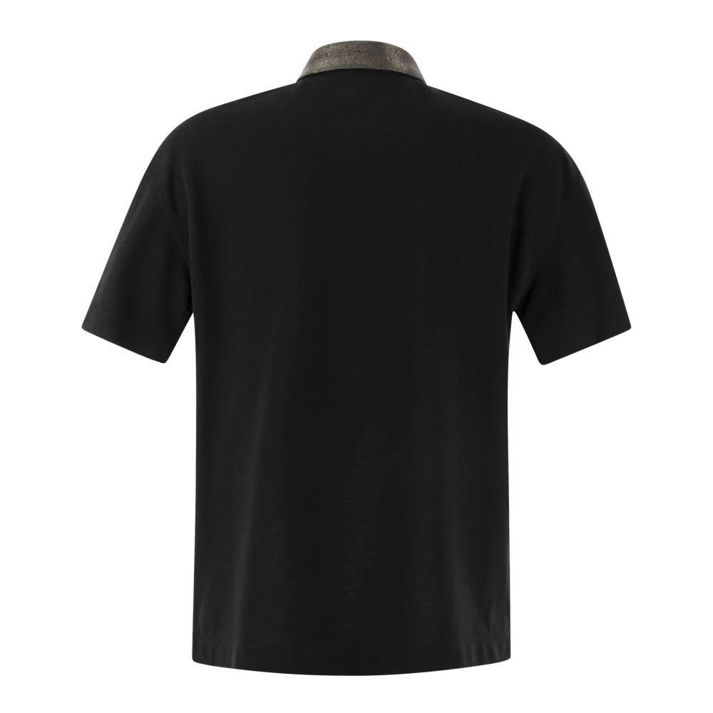 BRUNELLO CUCINELLI Polo Shirts Black Heren