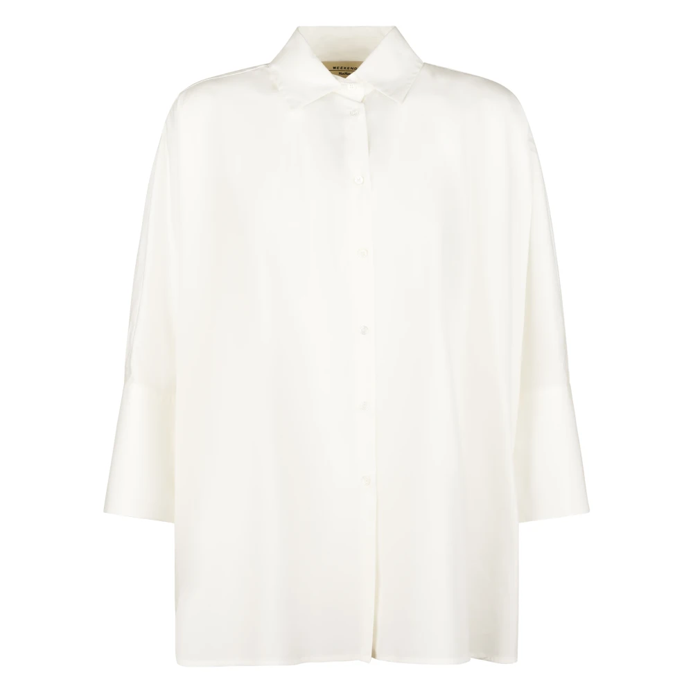 Max Mara Women's White Camicia - Shirts - S - Blouses & Shirts