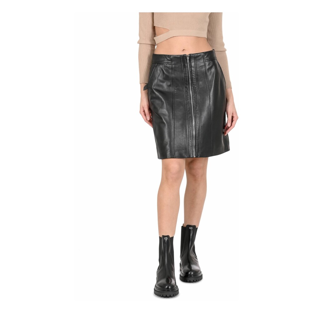 Hugo boss leren rok hot sale