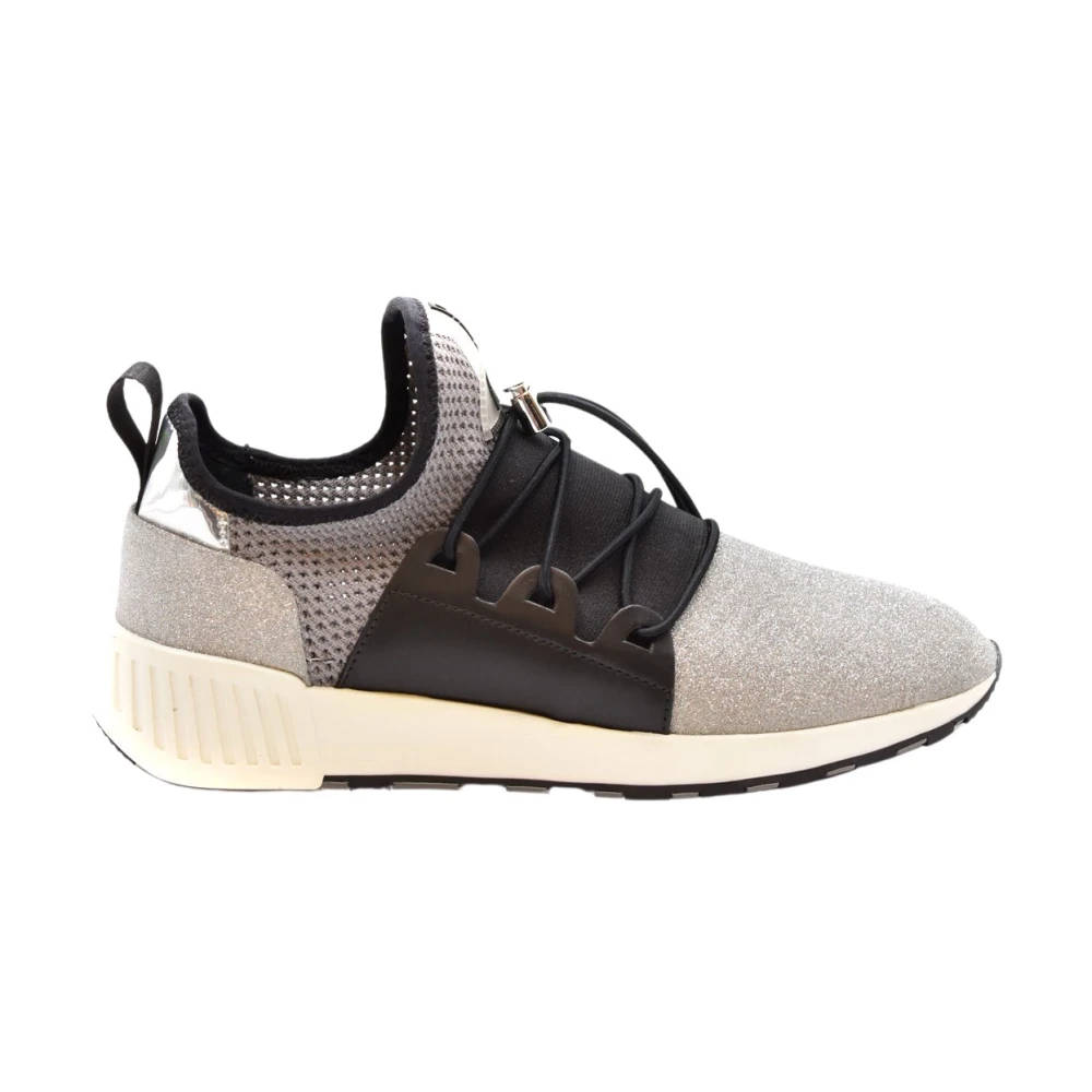 Sergio Rossi Luxe Sneakers voor modebewuste vrouwen Dames Schoenen Grijs