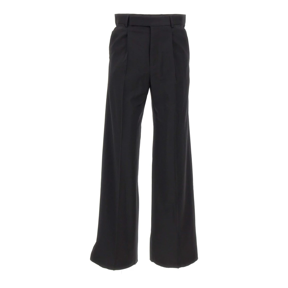 Emporio Armani Men's Black Wide Trousers, S, Icon Trousers