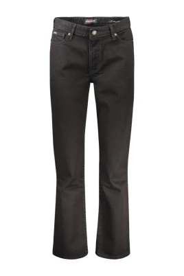 Svarta bomulls Straight-Leg Jeans & Byxor