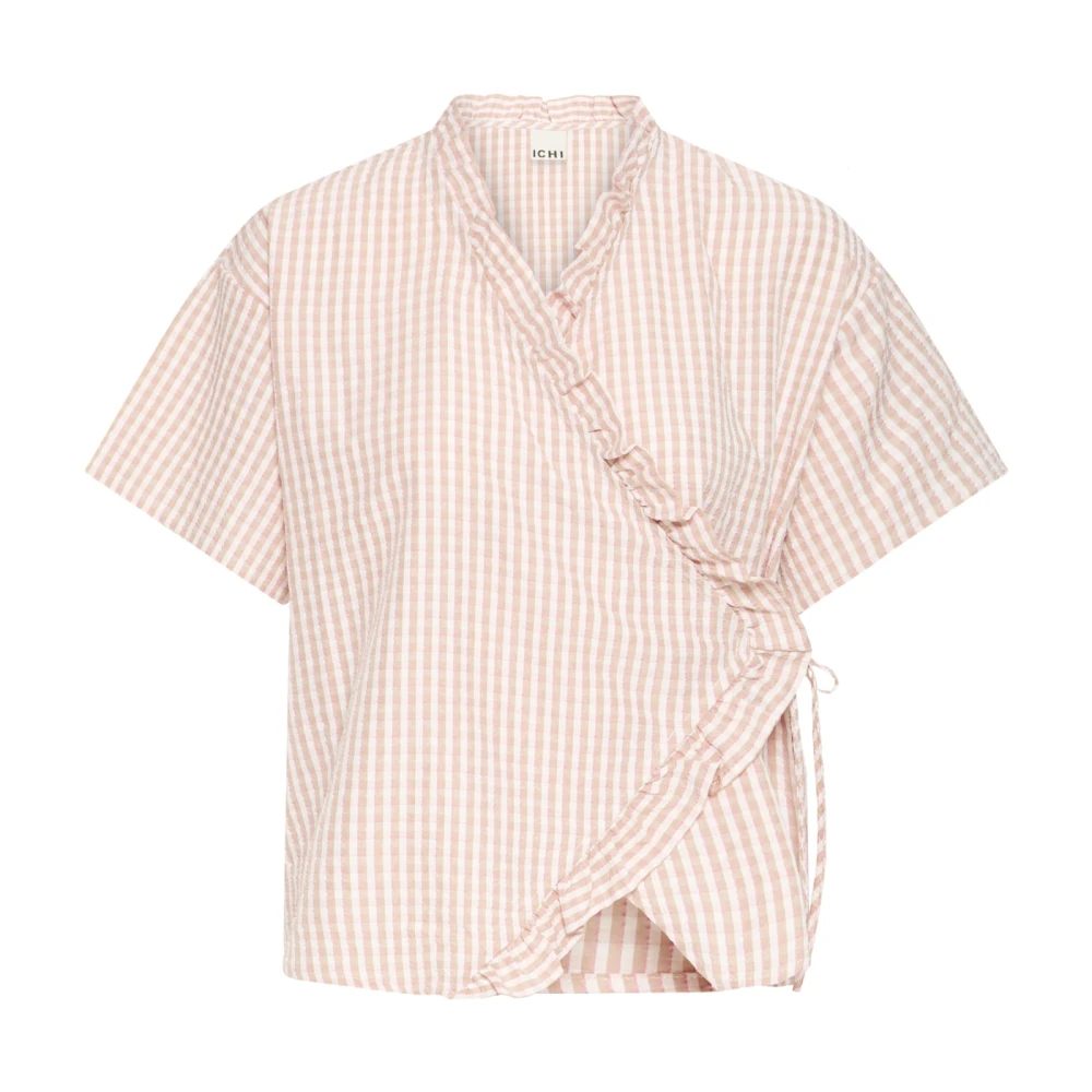 Ichi Pink Blouses, Female, Xl, Nectar Stylish Top