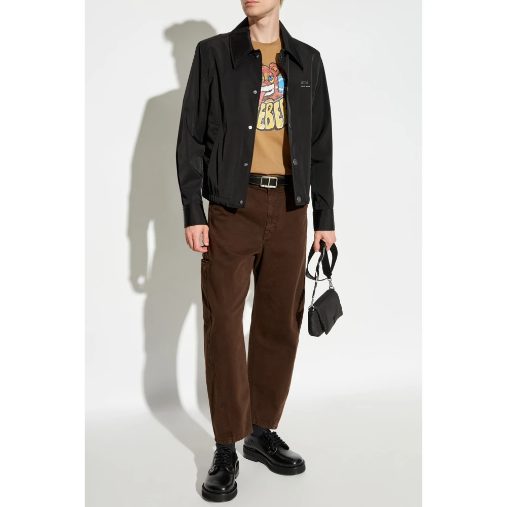Iceberg T-shirt met print Brown Heren