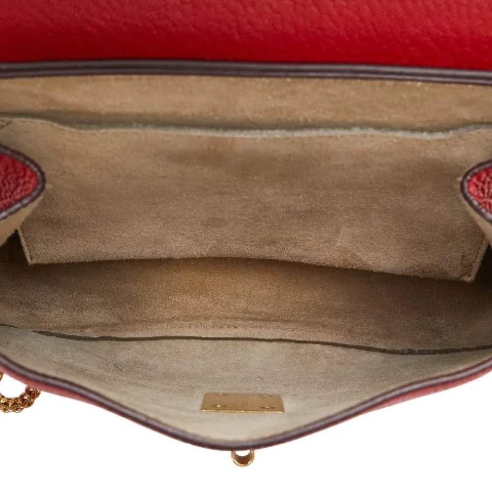 Chloé Pre-owned Leather shoulder-bags Red Dames