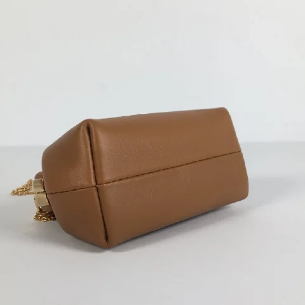 Fendi Vintage Pre-owned Leather fendi-bags Brown Dames