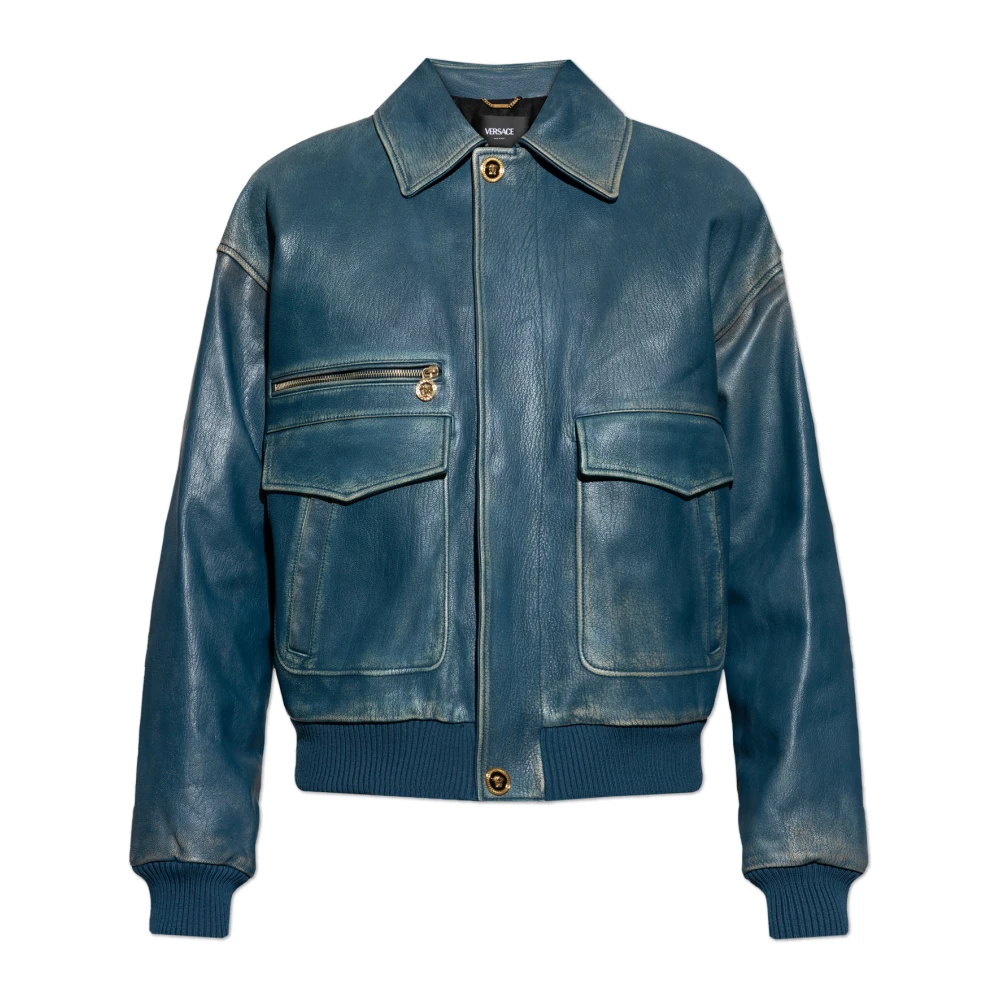 Versace Herren Blau Jacken, Lgröße: