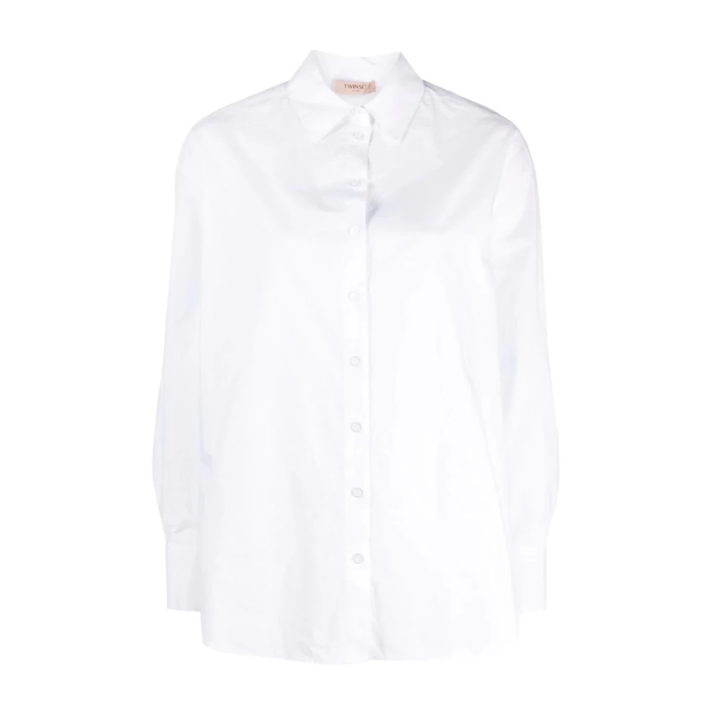 Twinset Women's White Belted Shirt - Shirts - L - Blouses & Shirts