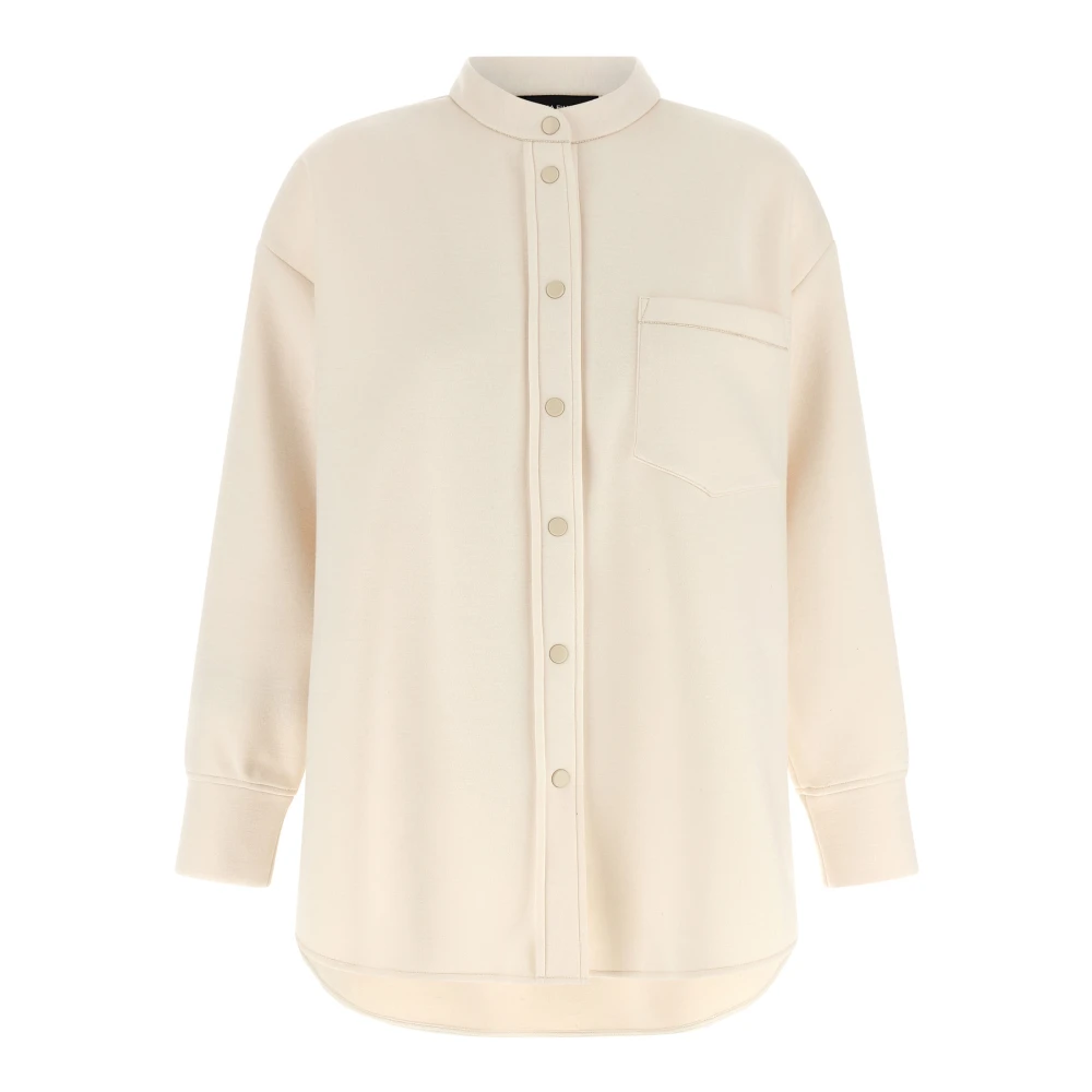 Fabiana Filippi Women's Beige Shirts, Xs, Scuba Cashmere Shirt
