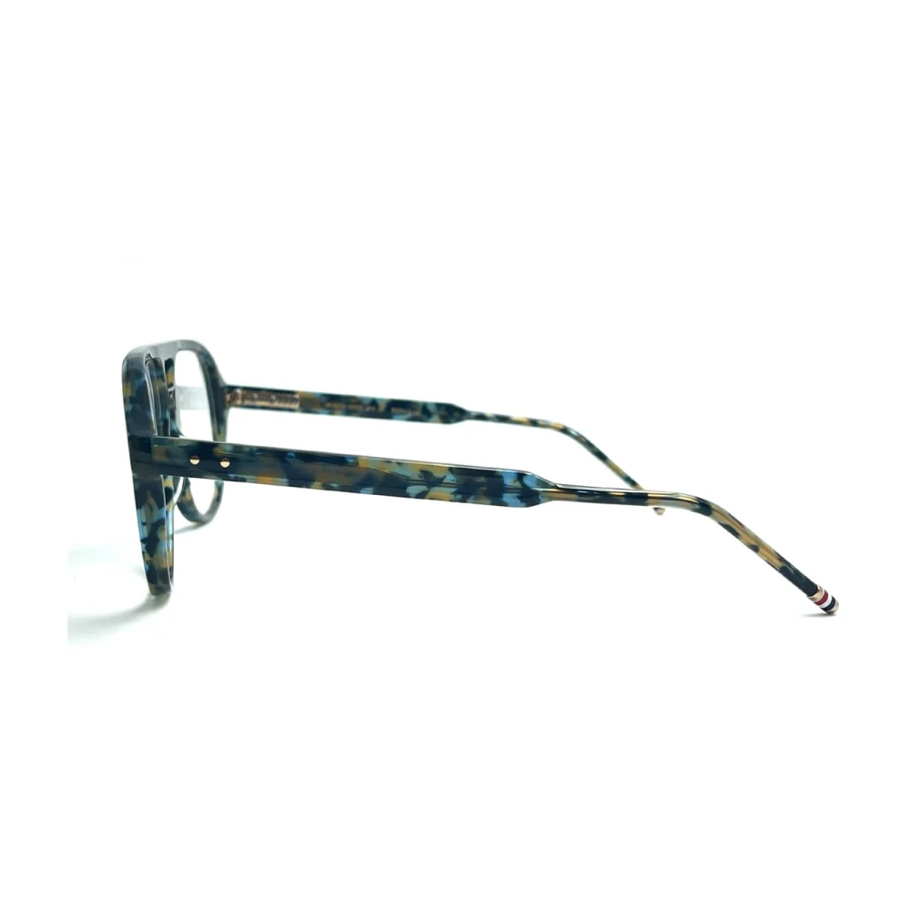 Thom Browne Mannelijke Aviator Bril in Schildpad Gray Heren