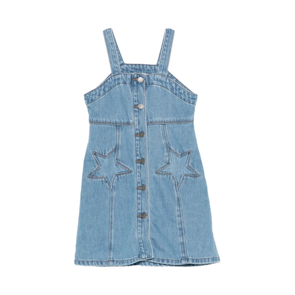 Stella Mccartney Unisex Kids Blue Dresses, 10 Y, Woven Dress