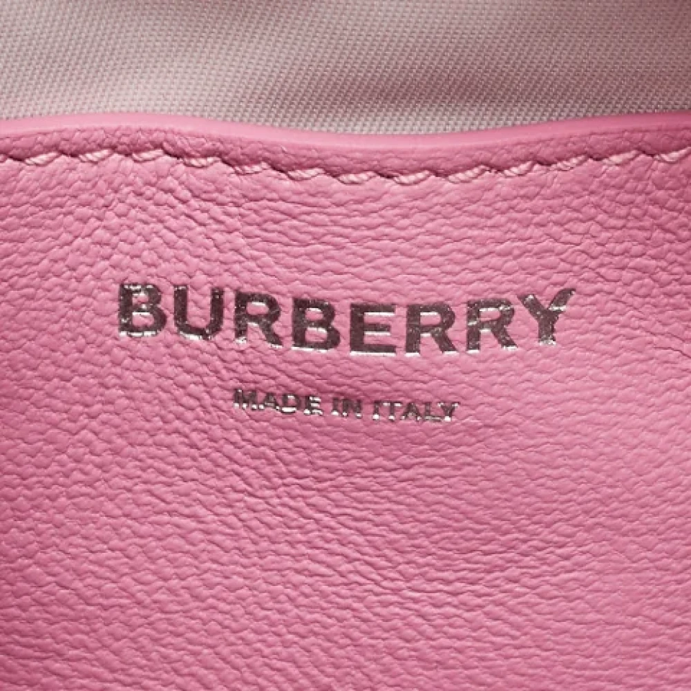 Burberry Vintage Pre-owned Leather shoulder-bags Pink Dames