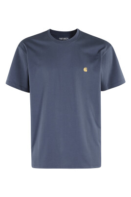 chase-t-shirt-bleu-coton-jersey-manche-courte