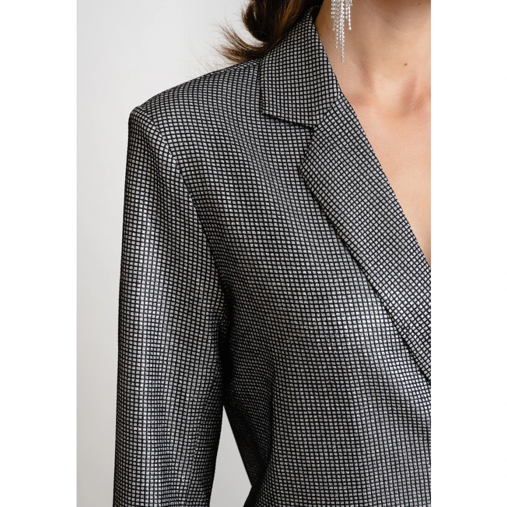 DRY Lake Iconische Zilveren Jurk Gray Dames