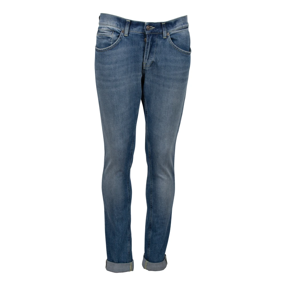 Dondup Blauwe Skinny Fit Jeans Gemaakt in Italië Blue Heren