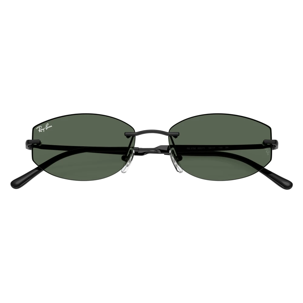Ray - Ban Unisex Black/Green Rb3792 002/71 Sunglasses Metal Geometric Normal - Image 4