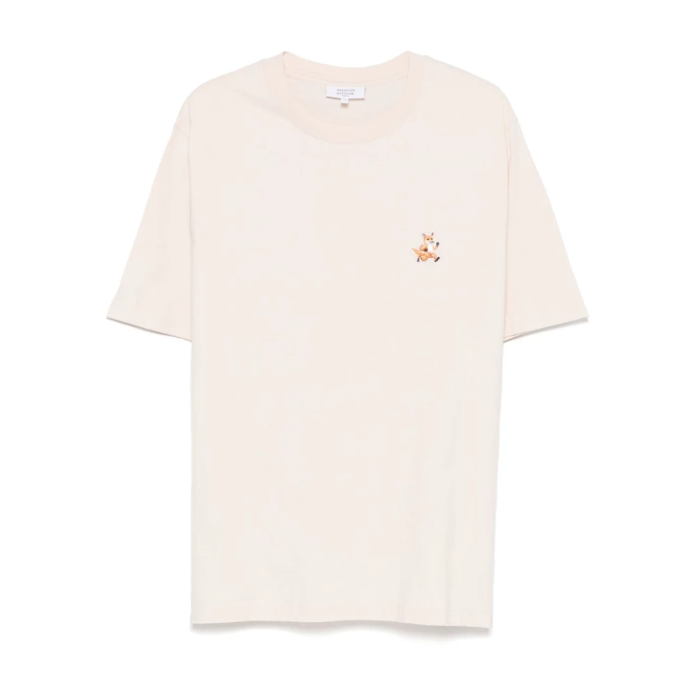 Maison Kitsuné V-hals Sweater Duif Grijs Beige Heren