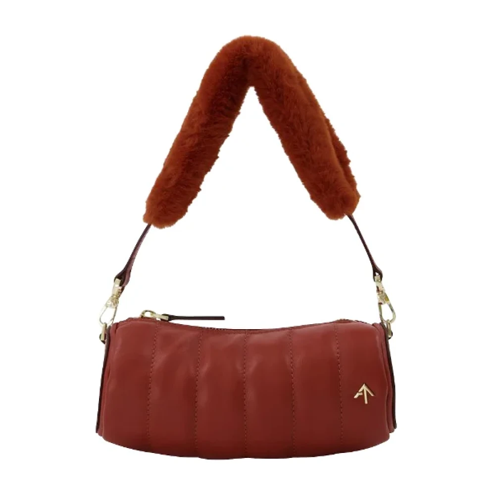 u Atelier Leather handbags Red Unisex
