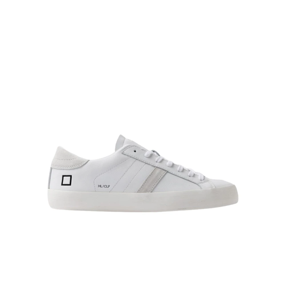 D.a.t.e. Men's White Sneakers, 6 Uk, Hill Low Calf