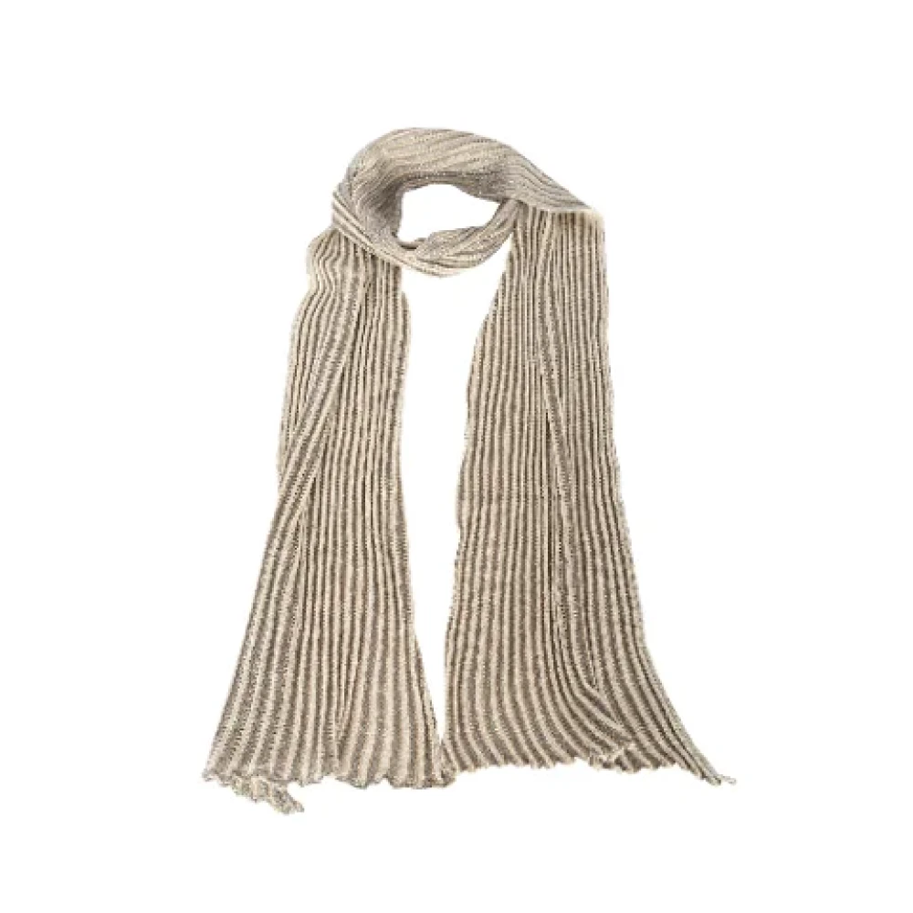 Missoni Pre-owned Viscose scarves Beige Dames