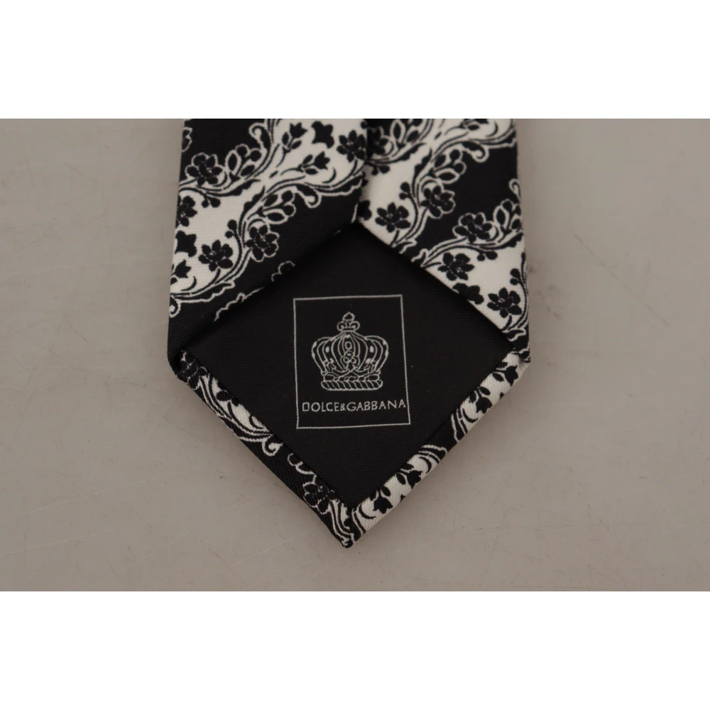 Dolce & Gabbana Zijden Stropdas voor Heren Statementstijl Black Heren