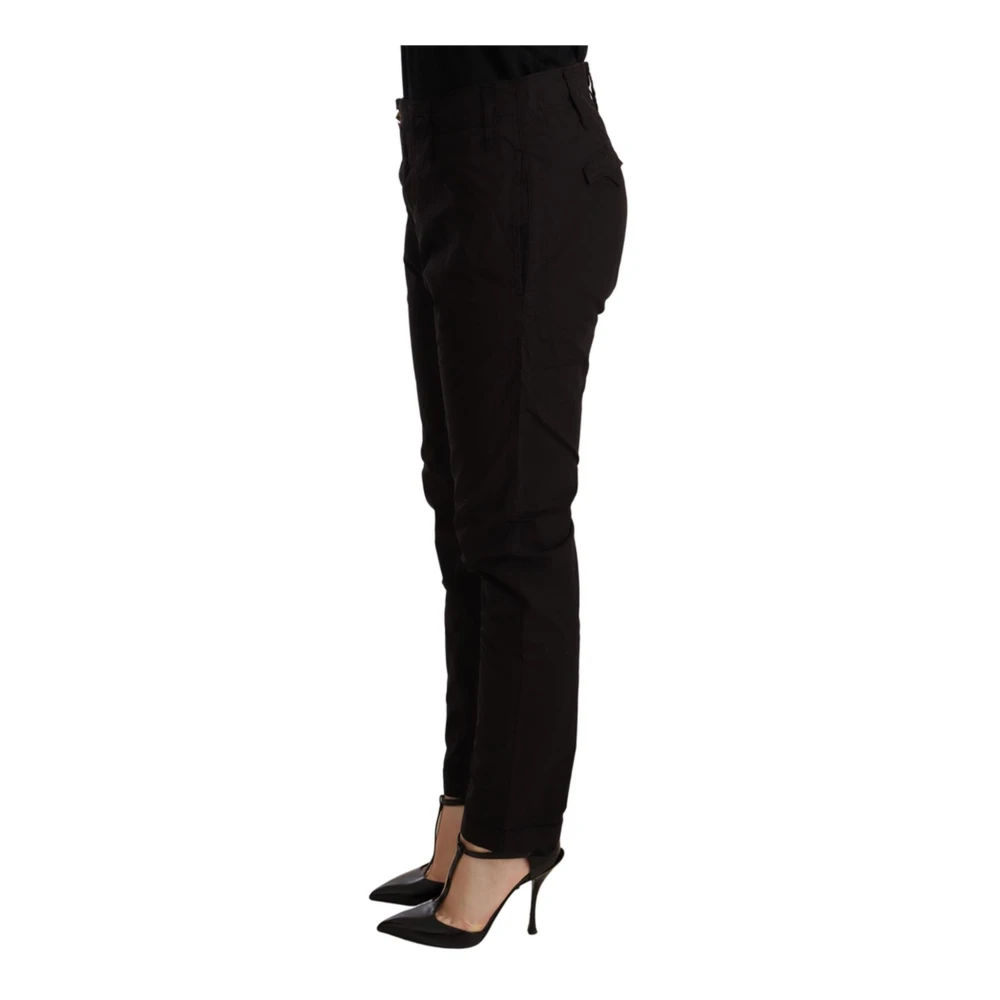 Cycle Zwarte Baggy Broek met Rits Sluiting Black Dames