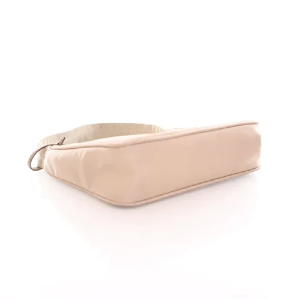 Prada Vintage Pre-owned Nylon handbags Beige Dames