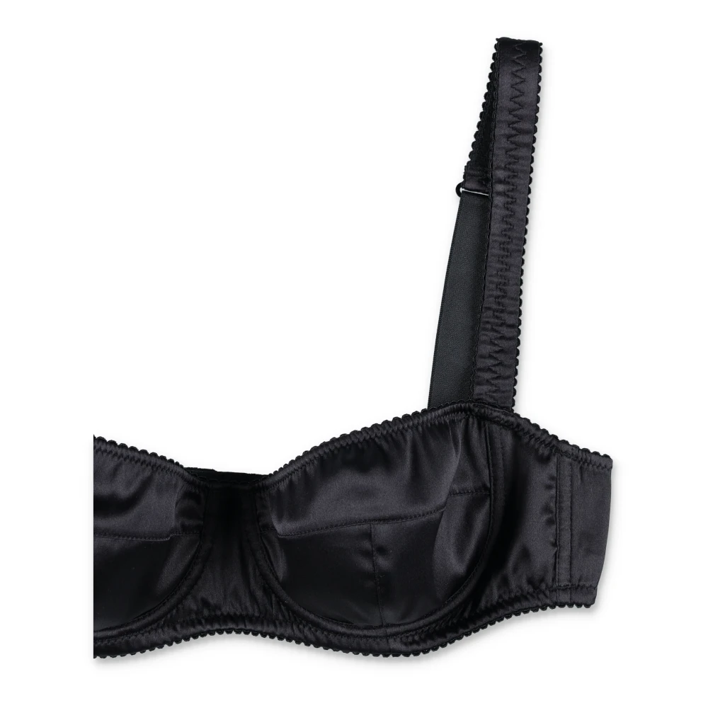 Dolce & Gabbana Luxe Zwarte Balconette Beha Aw23 Black Dames