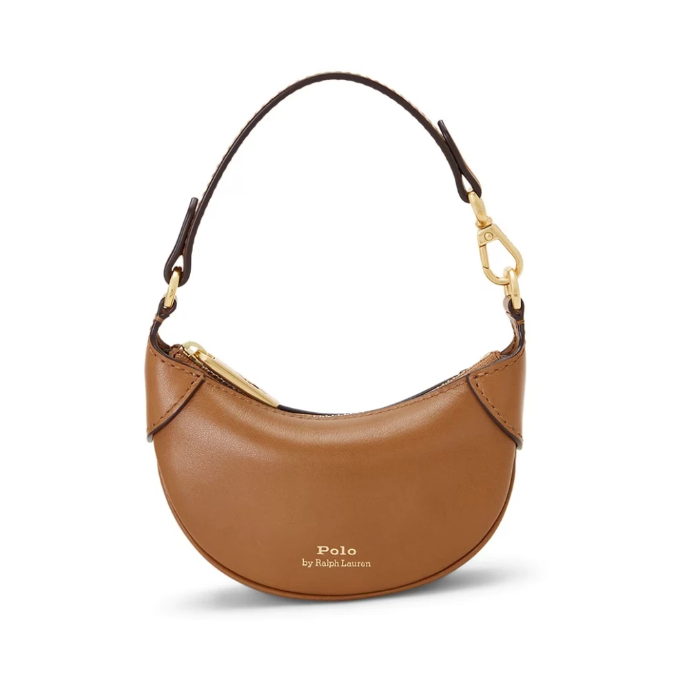 Polo Ralph Lauren ID Kaarthouder Tas Tan Leer Brown Dames
