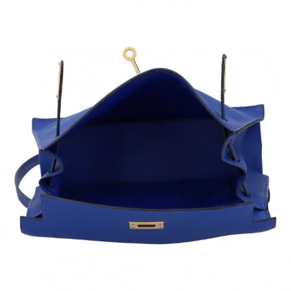 Hermès Vintage Pre-owned Fabric shoulder-bags Blue Dames