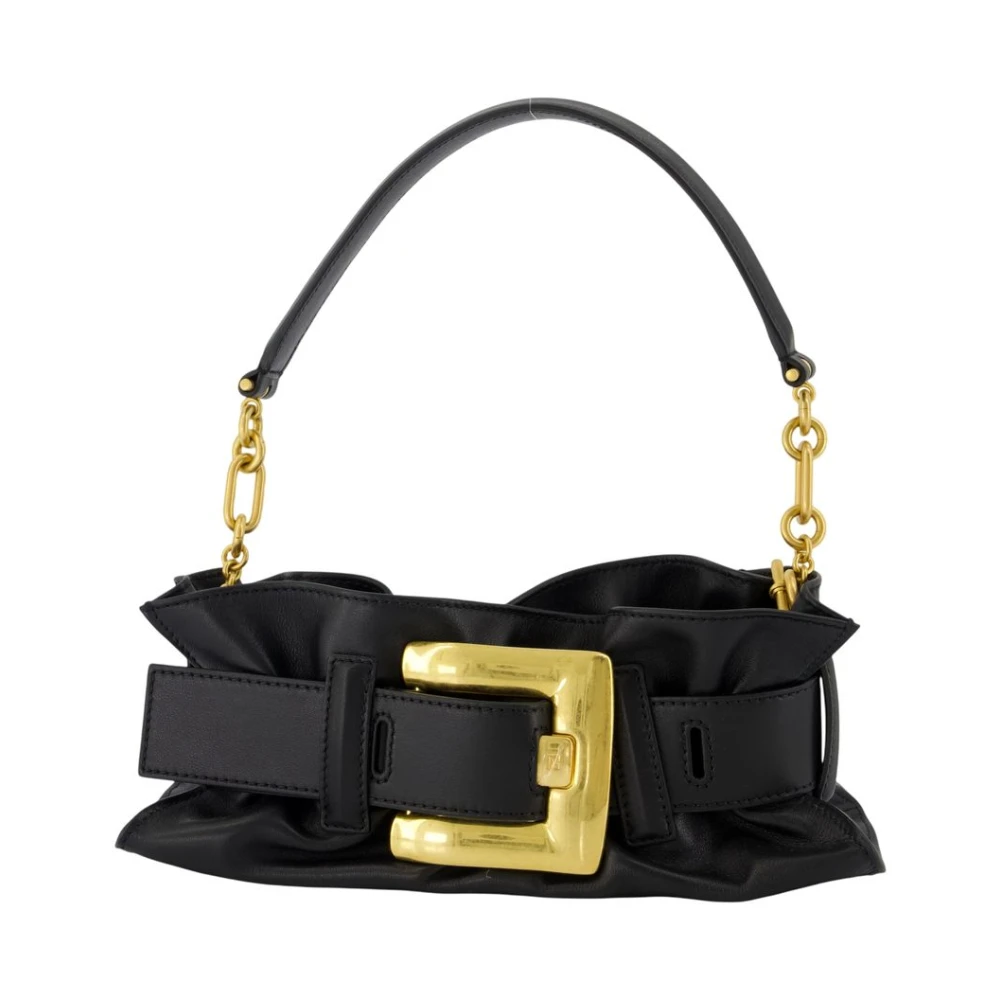 Balmain Black Anthem Mini Shoulder Bag - Female - Shoulder Bags - One Size - Bags