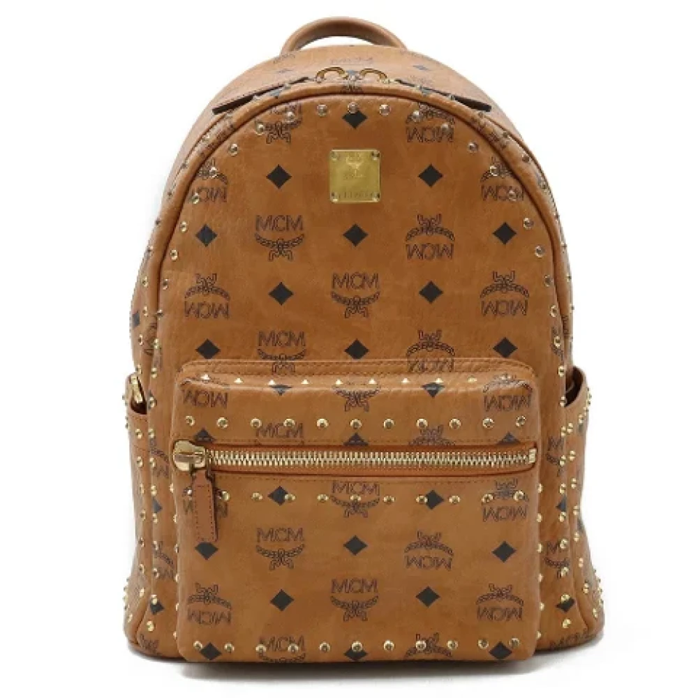 MCM Pre-owned Leather backpacks Brown Dames