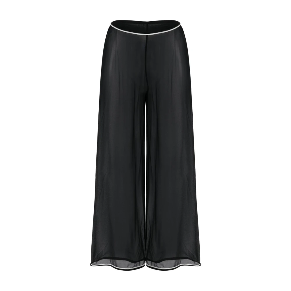 Bode Zwarte Sheer Juana Broek Black Dames