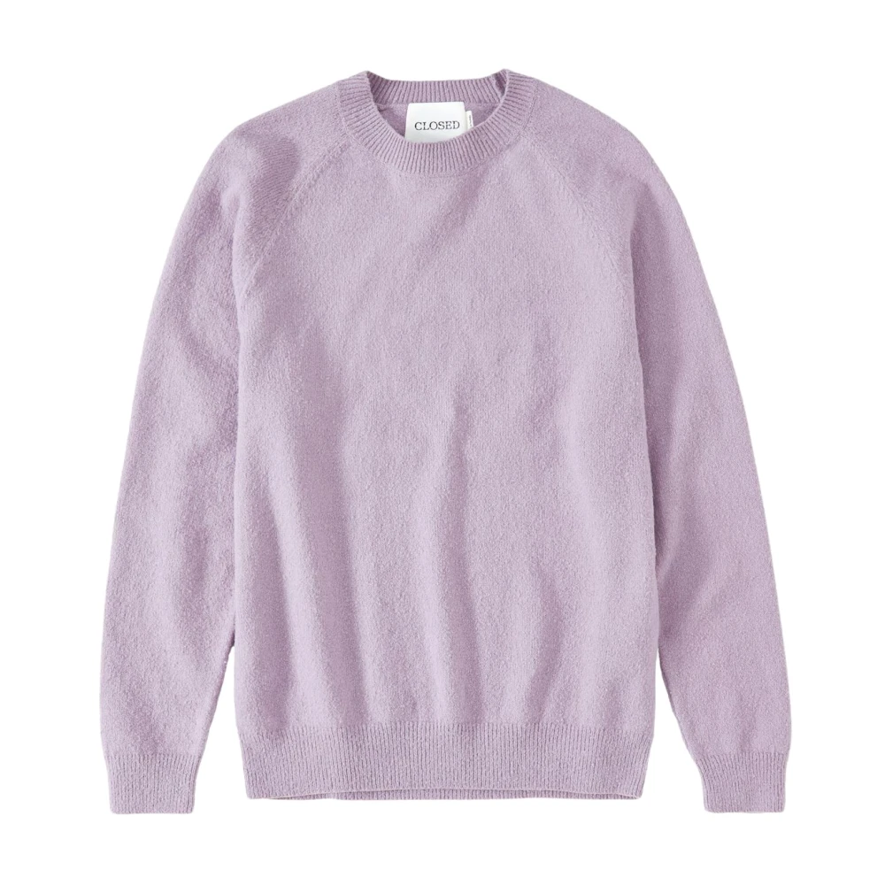 Closed Regular Fit Raglan Sweater Purple Heren