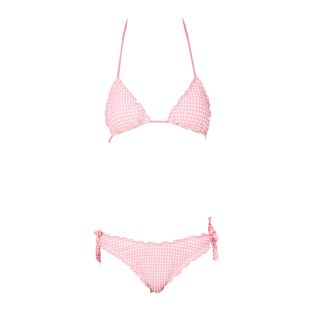 MC2 Saint Barth Driehoek Bikini Top met Maanontwerp Pink Dames