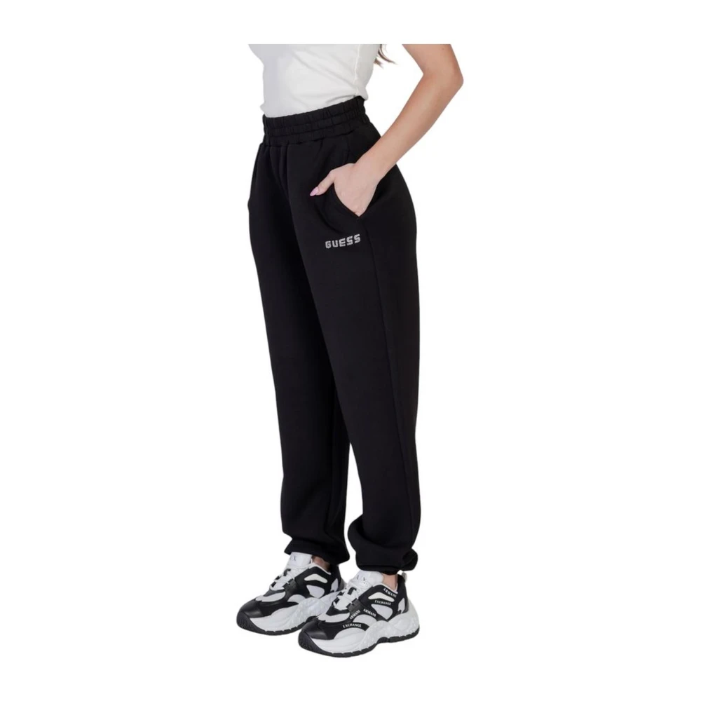 Guess Stretch Viscose Blend Broek Black Dames