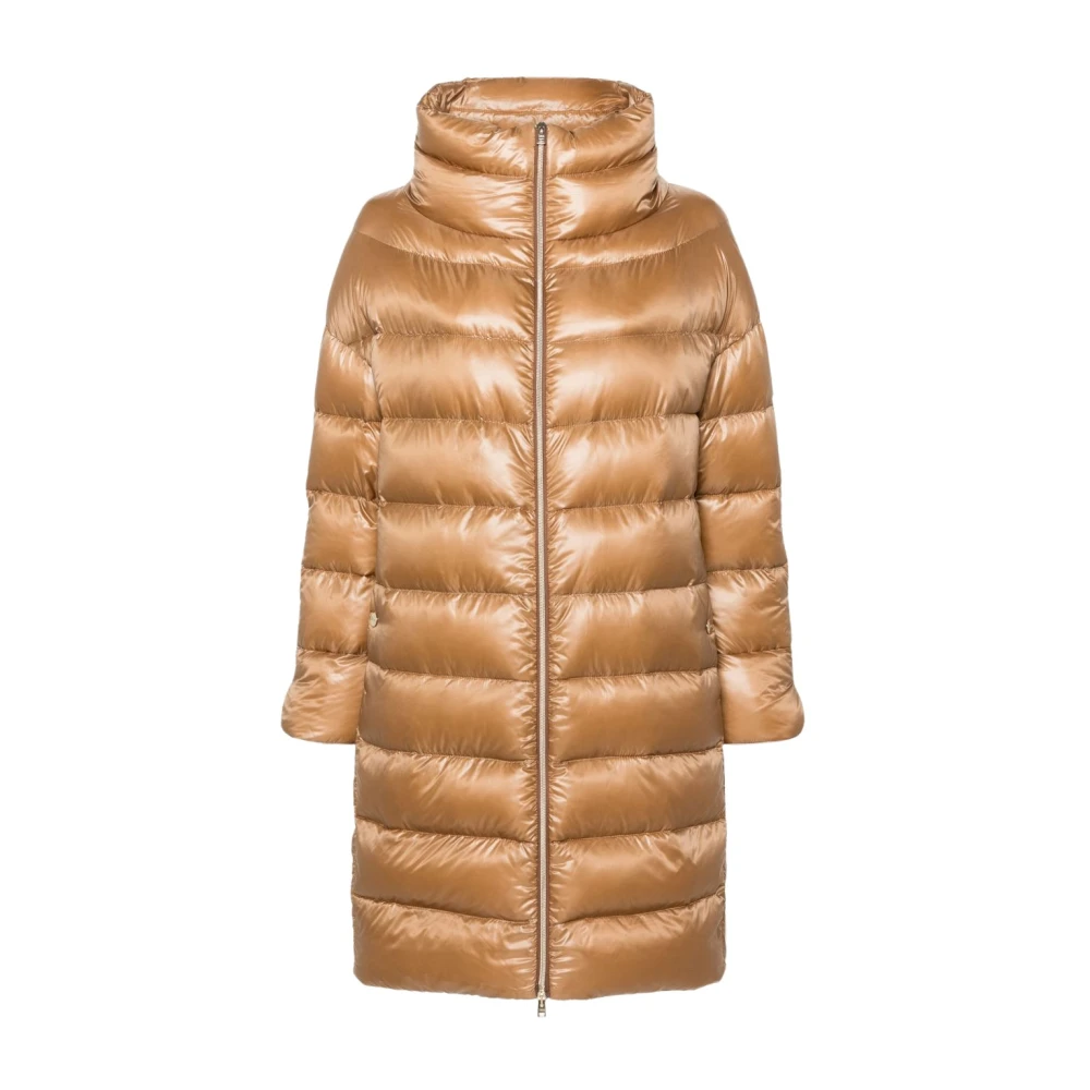 Herno Women's Brown Matilde Long Down Jacket