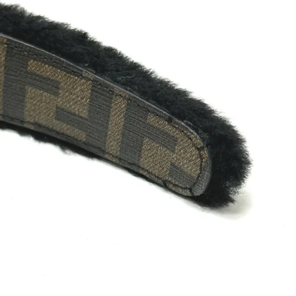 Fendi Vintage Pre-owned Fabric hair-accessories Black Dames