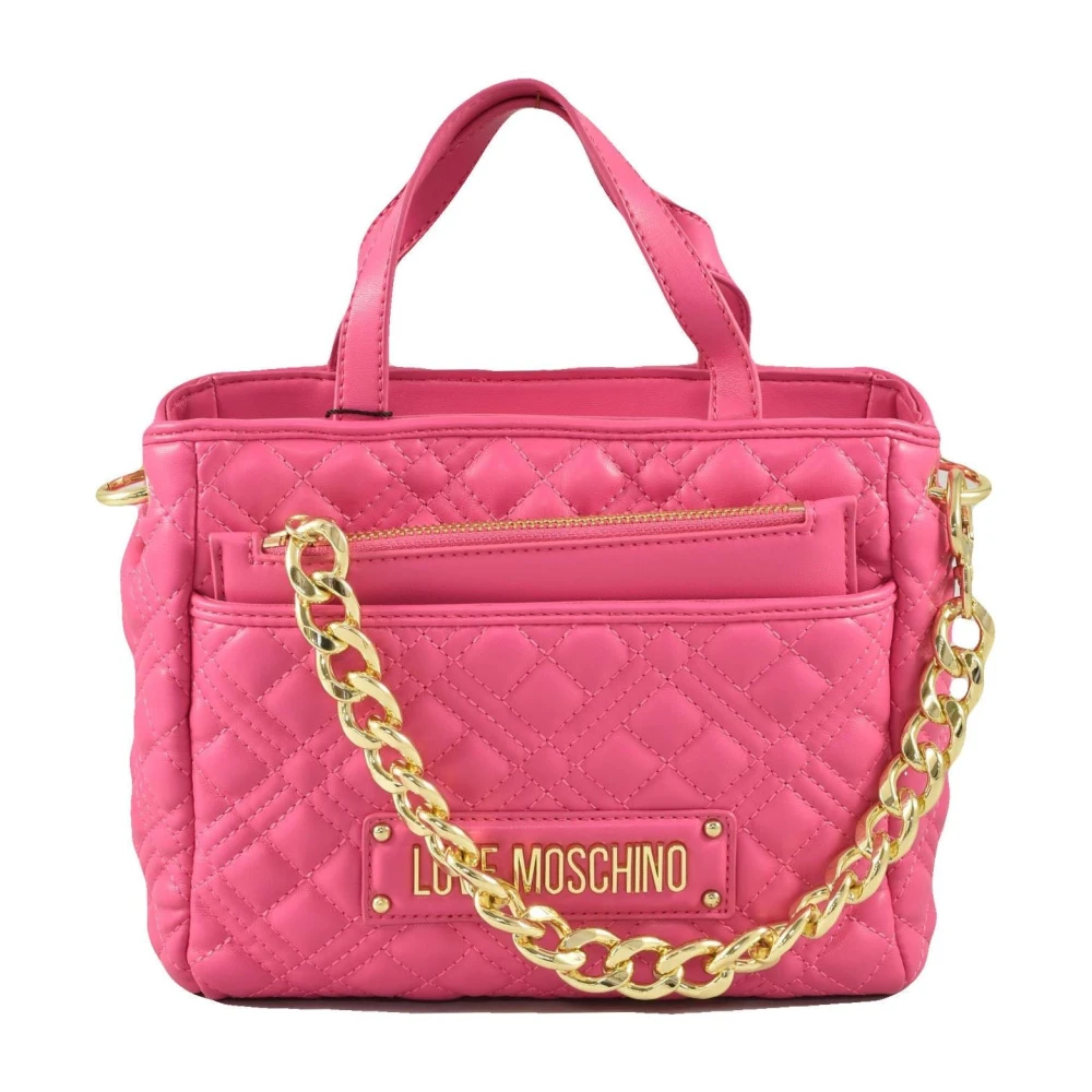 Love Moschino Stijlvolle PU-tas Pink Dames