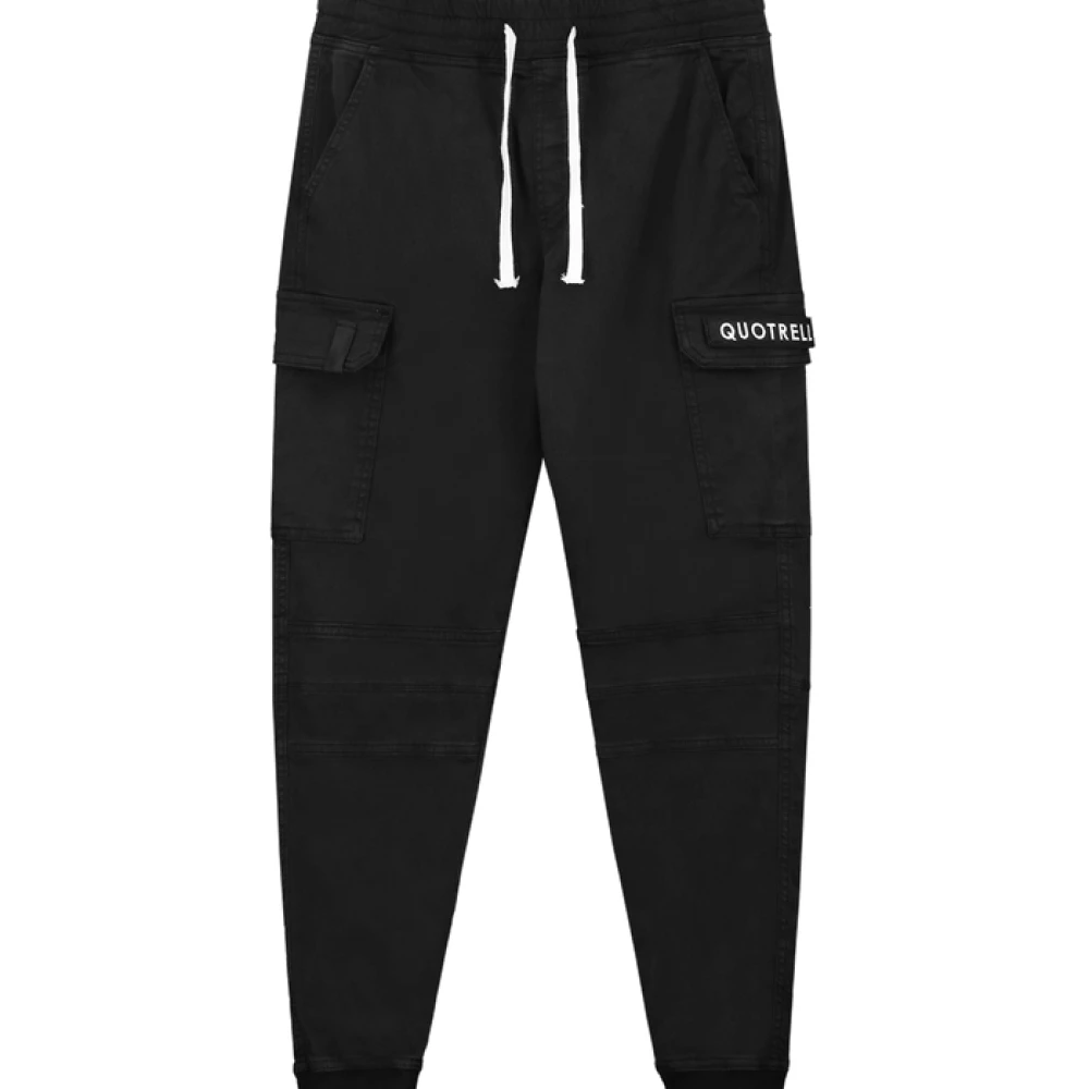 Quotrell Veelzijdige Stijl: Casablanca Cargo Broek Zwart Black Heren