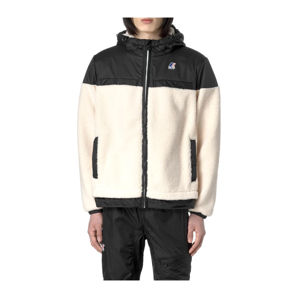 K-way Winddichte Sherpa Jas met Nylon Applicaties Multicolor Heren