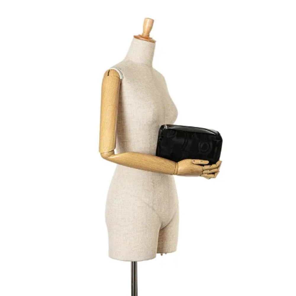 Salvatore Ferragamo Pre-owned Canvas handbags Black Dames
